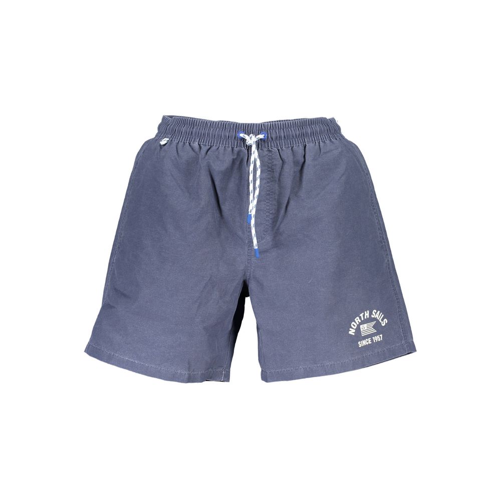 North Sails Blu Polyester Men Swim Boxer | Regal Royce