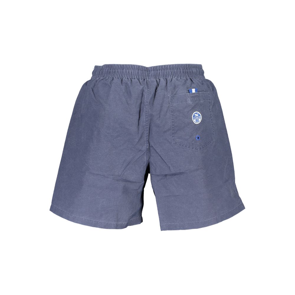 North Sails Blu Polyester Men Swim Boxer | Regal Royce
