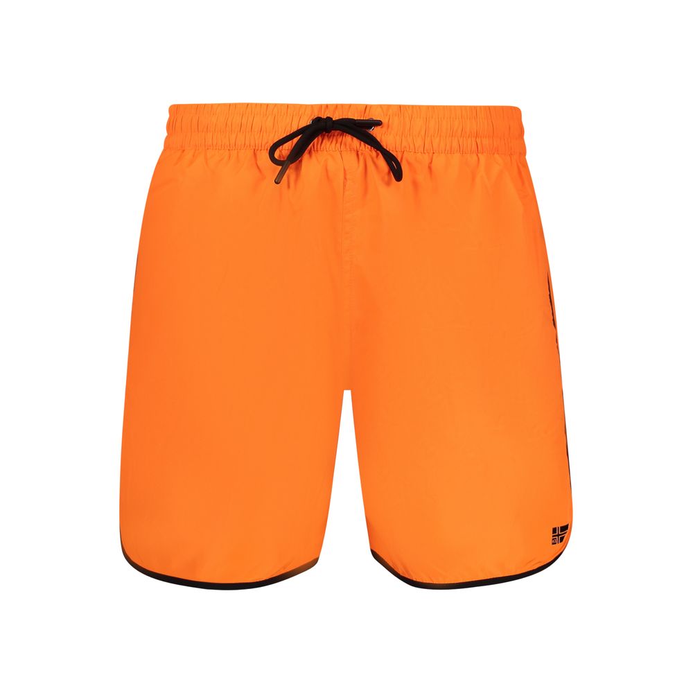 Norway 1963 Arancione Poliammide Men's Swim Boxer | Regal Royce