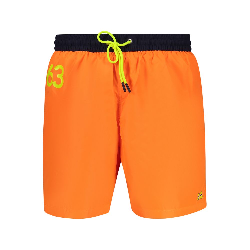 Norway 1963 Arancione Poliammide Men's Swim Boxer | Regal Royce