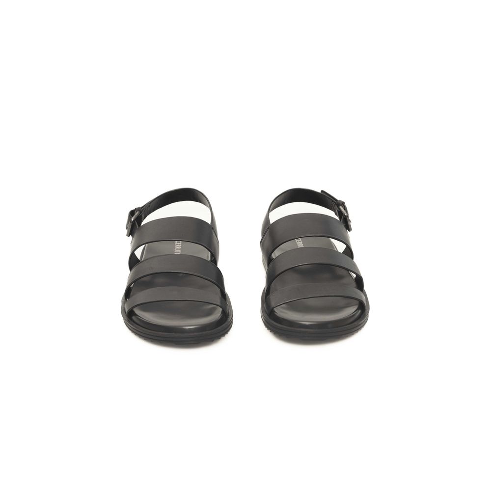Cerruti 1881 Black Cowhide Men Sandal | Regal Royce