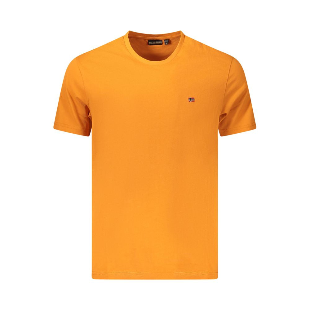 Napapijri Arancione Cotton Men T-Shirt | Regal Royce