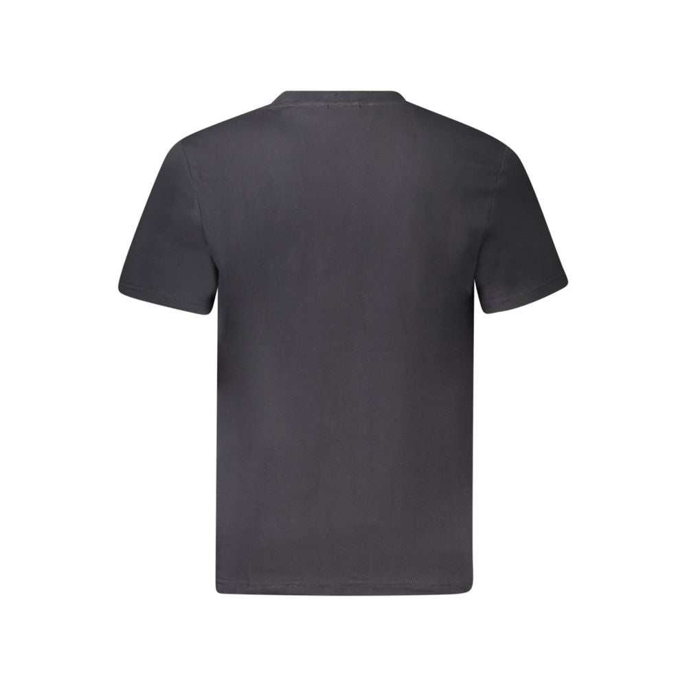 Napapijri Black Cotton Men T-Shirt | Regal Royce