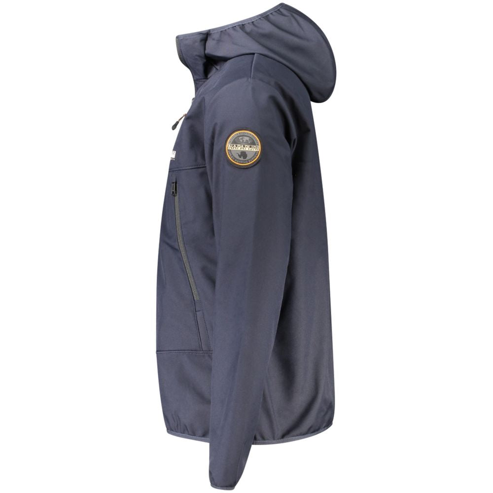Napapijri Blu Polyester Men's Jacket | Regal Royce