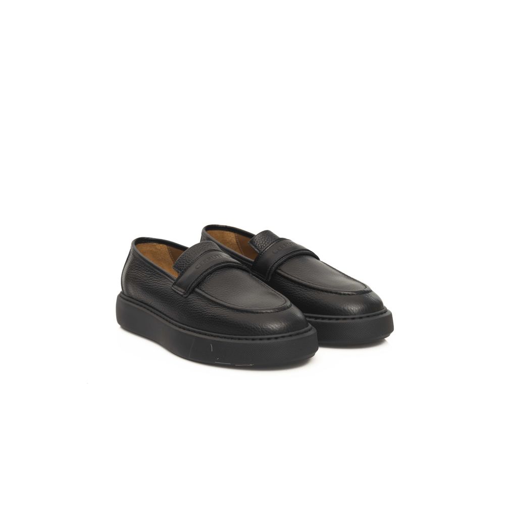 Cerruti 1881 Black Leather Men Loafer | Regal Royce