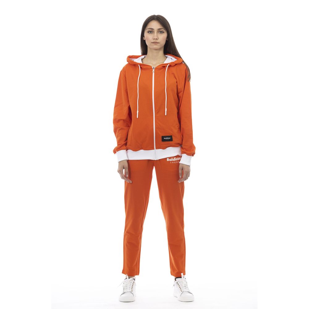 Baldinini Trend Orange Cotton Women Sweater | Regal Royce