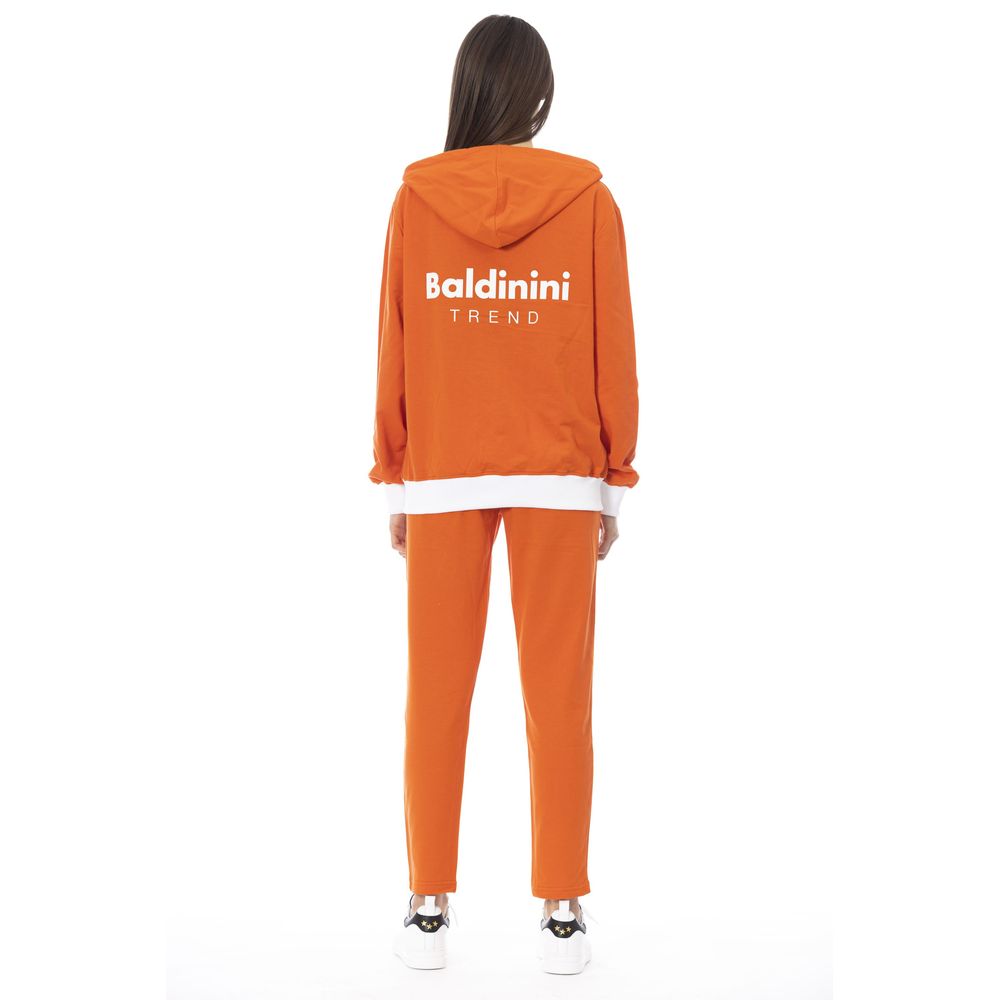 Baldinini Trend Orange Cotton Women Sweater | Regal Royce