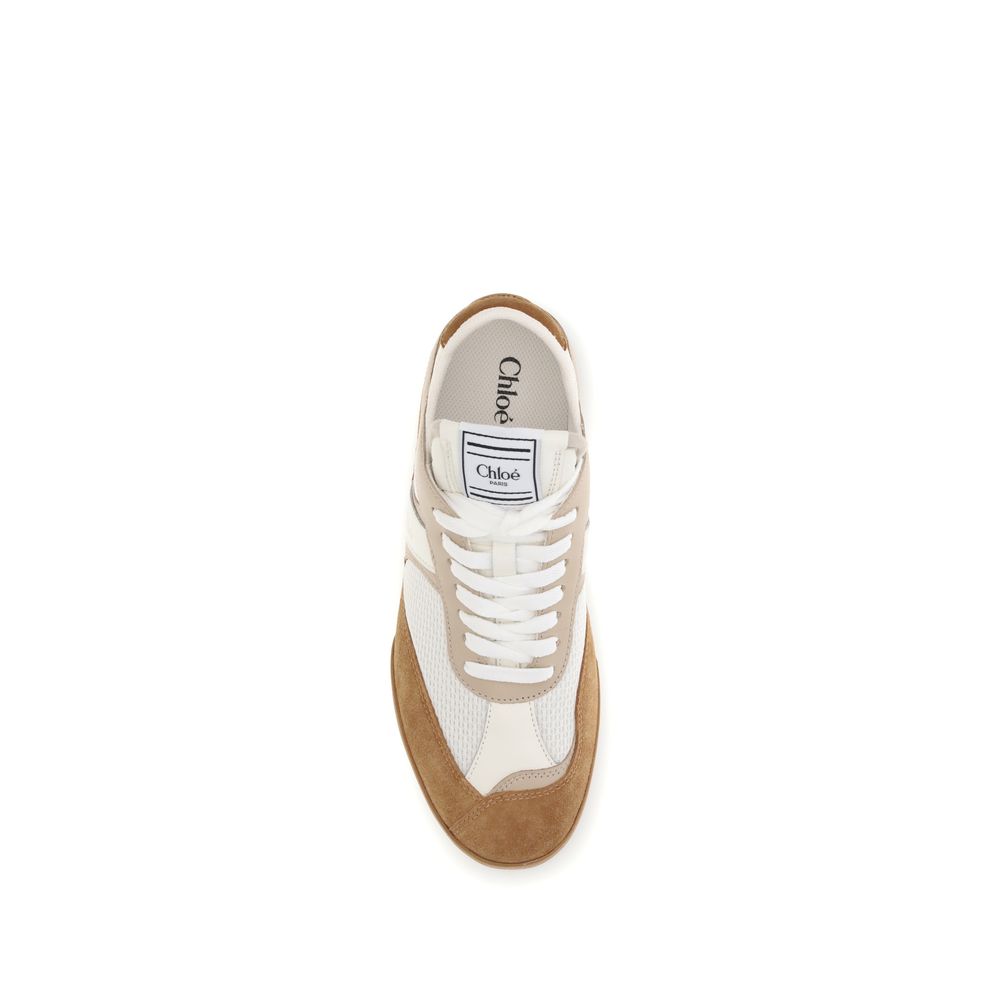 Chloé Brown Calf Leather Bos Taurus Athletic Sneakers | Regal Royce