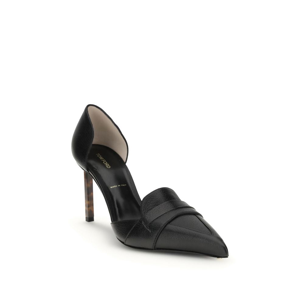Tom Ford Black Leather High Heel Pumps | Regal Royce