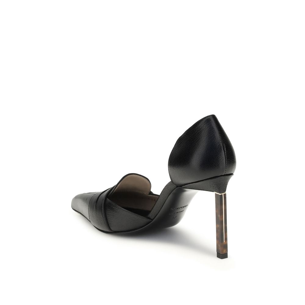 Tom Ford Black Leather High Heel Pumps | Regal Royce