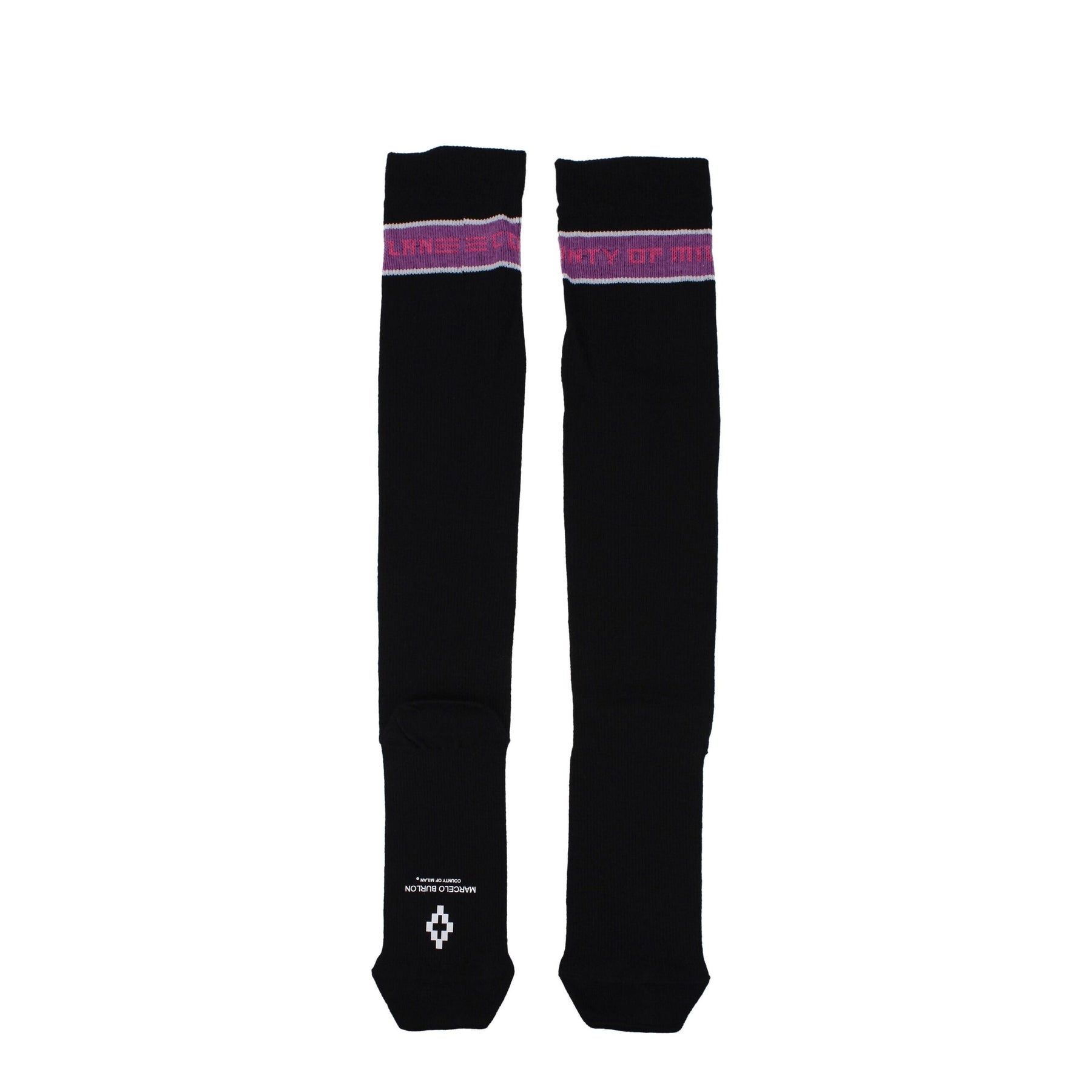 Marcelo Burlon Black Cotton Socks | Regal Royce