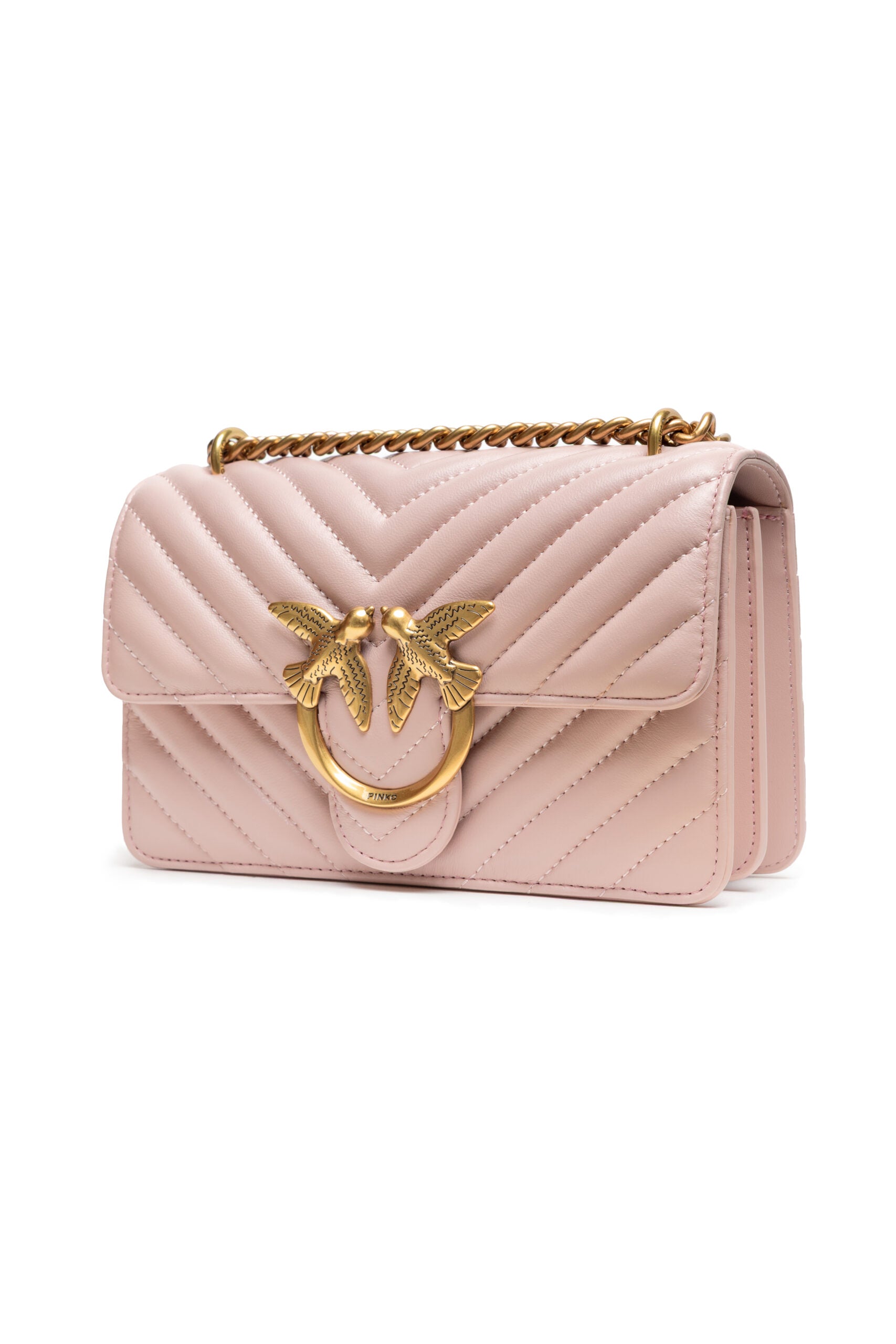 PINKO Powder Pink Love One Mini Shoulder Bag | Regal Royce