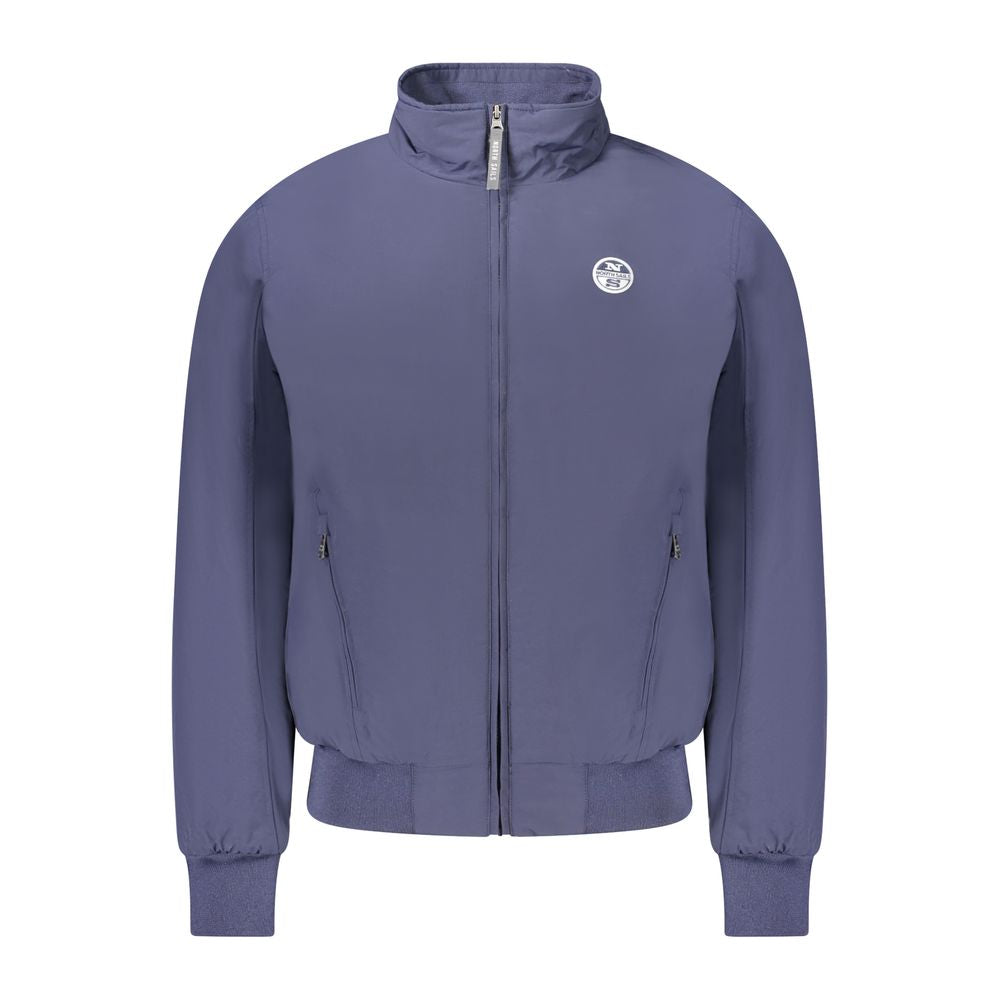 North Sails Blue Polyester Men's Bomber Jacket | Regal Royce