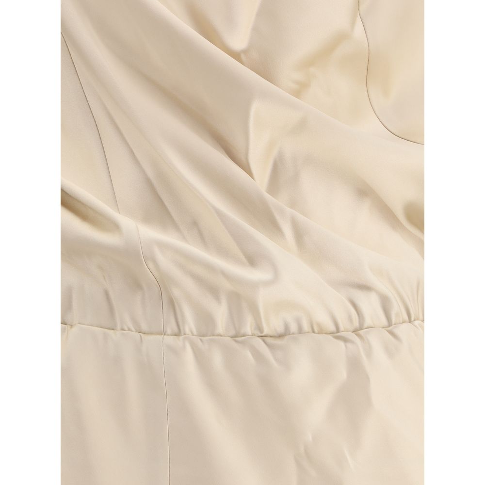 Magda Butrym Cream Silk Casual Dress | Regal Royce