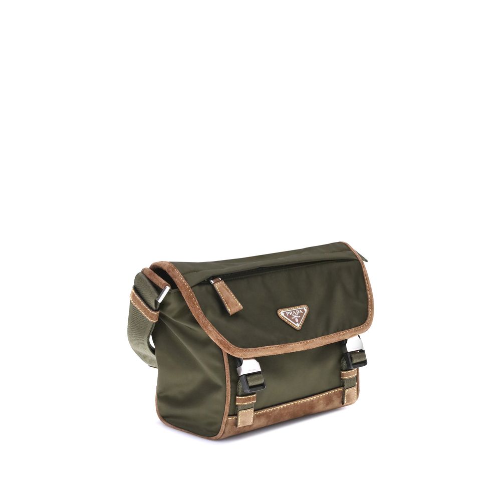 Prada Bicolor Recycled Polyamide Shoulder Bag | Regal Royce