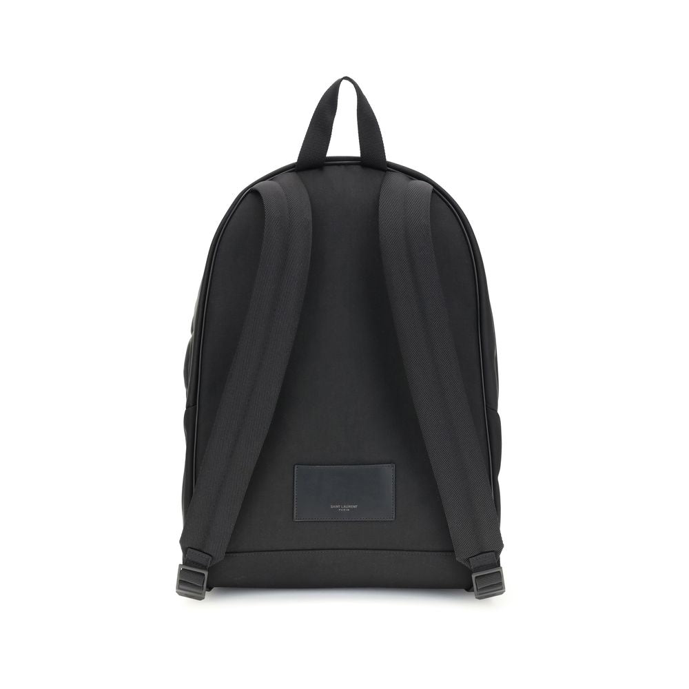 Saint Laurent Black Recycled Polyamide Backpack | Regal Royce