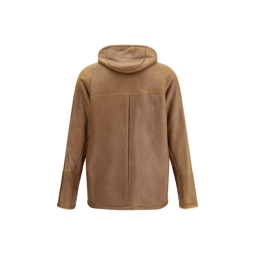 Salvatore Santoro Brown Leather Coat | Regal Royce