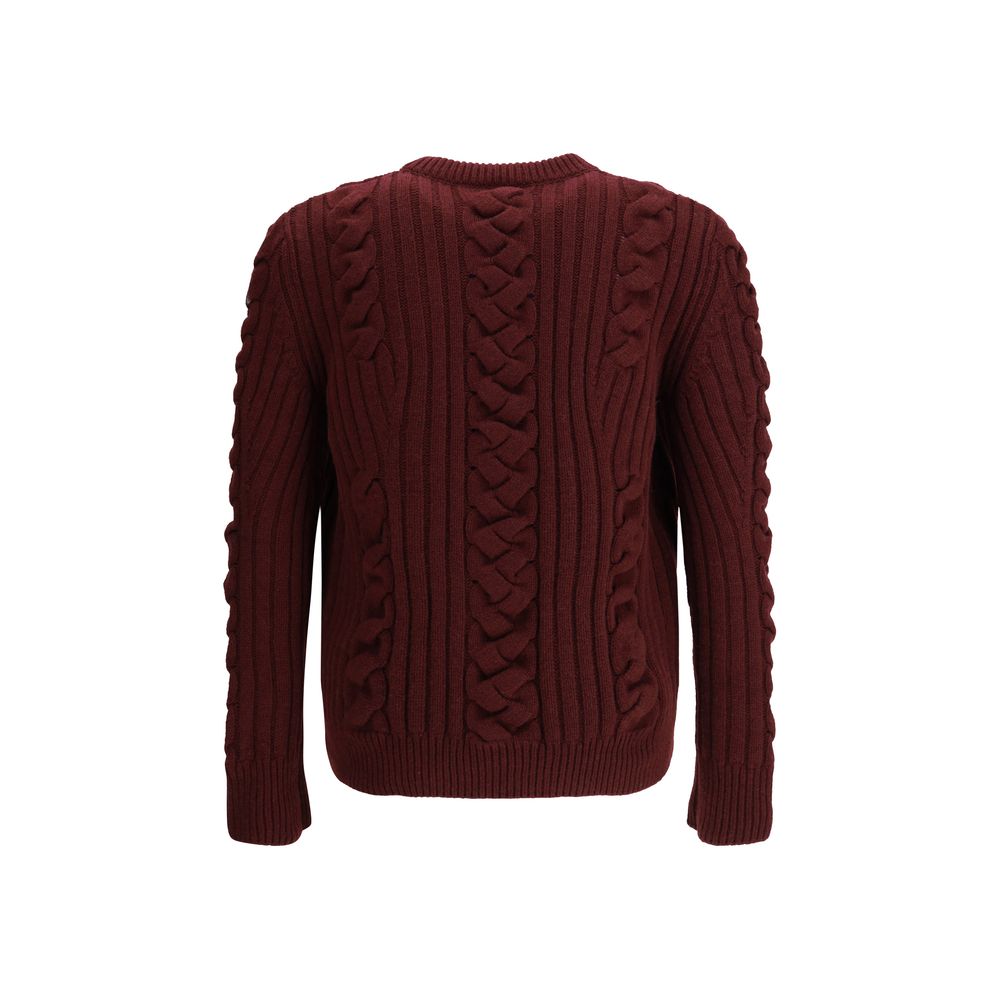 Alexander McQueen Bordeaux Fur Cashmere Sweater | Regal Royce