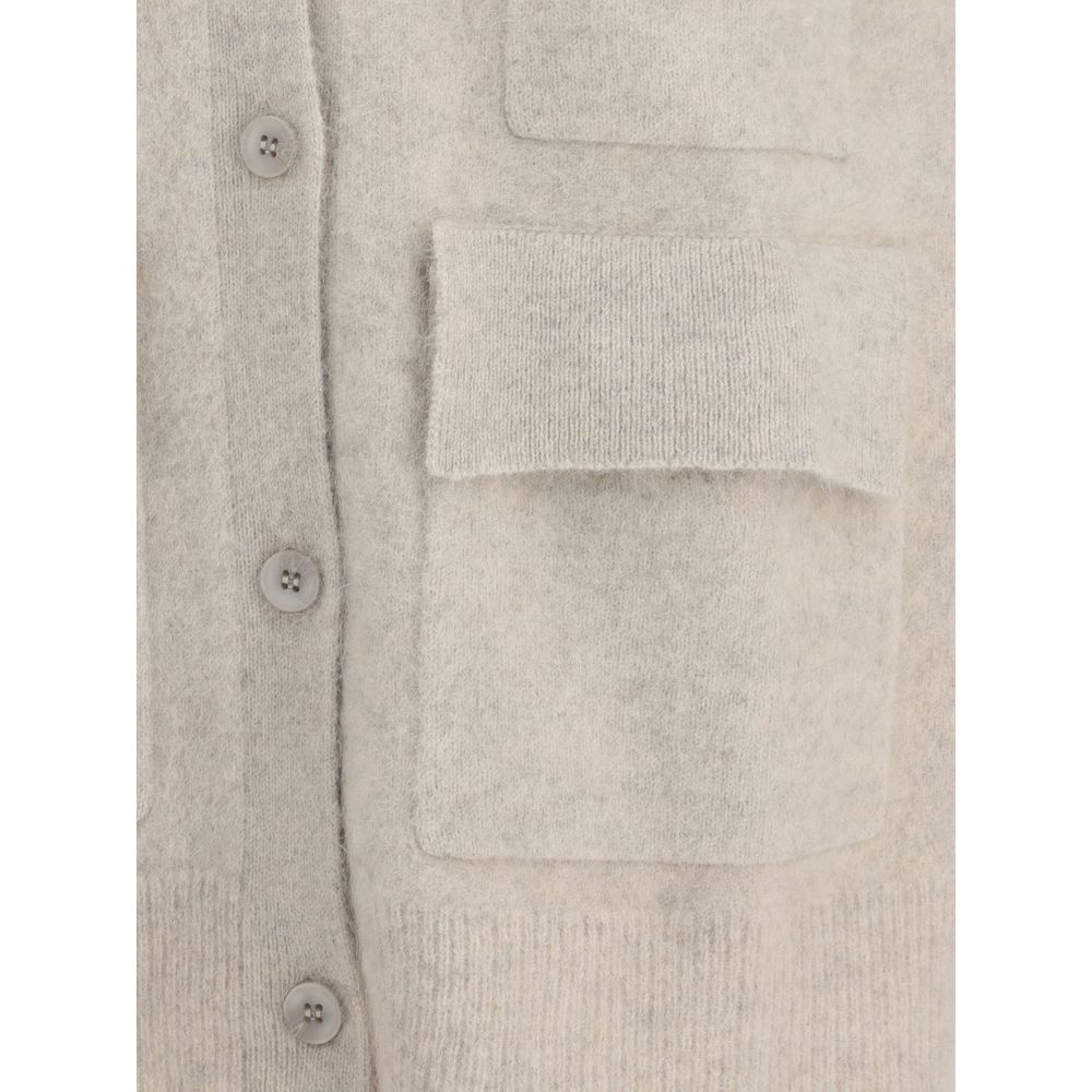 P.A.R.O.S.H. Cream Raccoon Fur Sleveless Jacket | Regal Royce