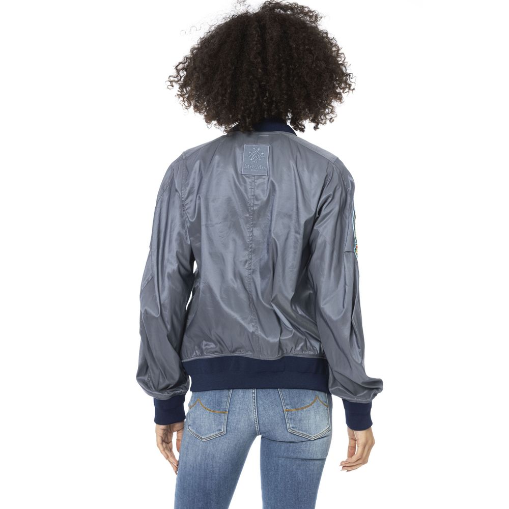 Mr&Mrs Italy Light Blue Polyamide Women Jacket | Regal Royce