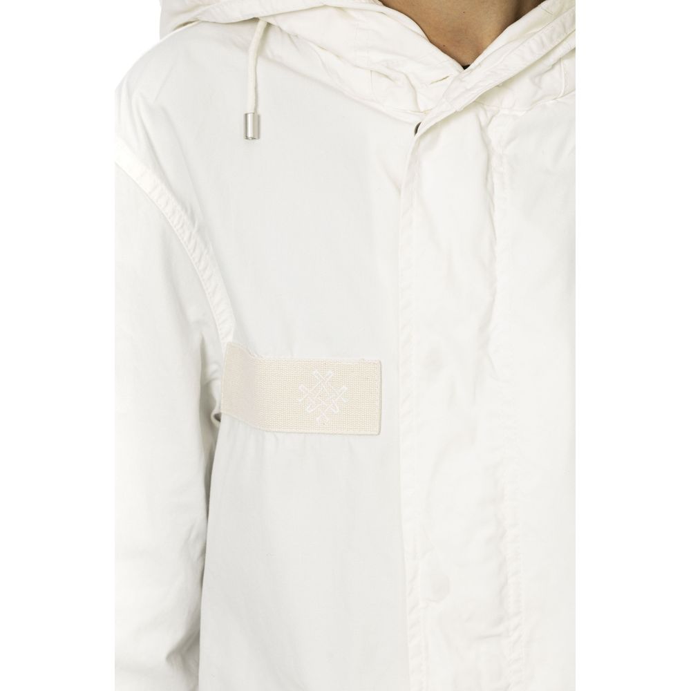 Mr&Mrs Italy White Cotton Women Parka | Regal Royce