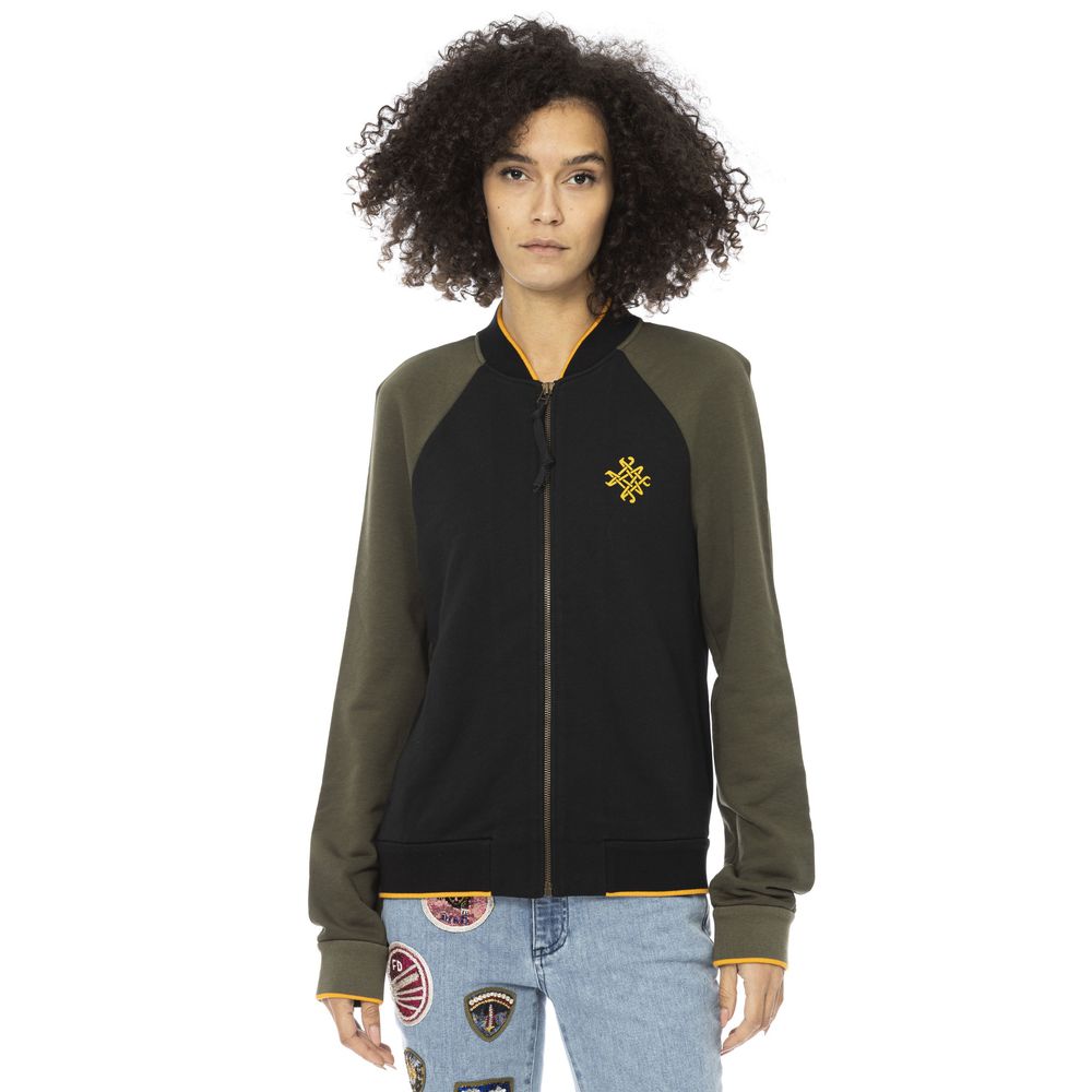 Mr&Mrs Italy Black Cotton Women Sweater | Regal Royce