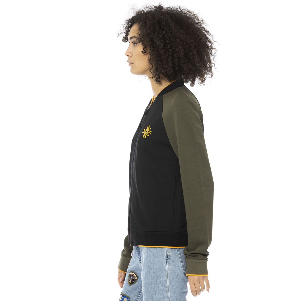 Mr&Mrs Italy Black Cotton Women Sweater | Regal Royce