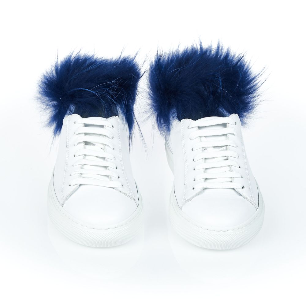 Mr&Mrs Italy White Lamb Leather Women Sneaker | Regal Royce