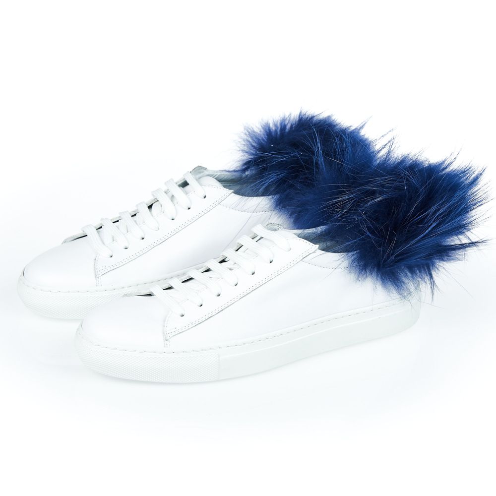 Mr&Mrs Italy White Lamb Leather Women Sneaker | Regal Royce