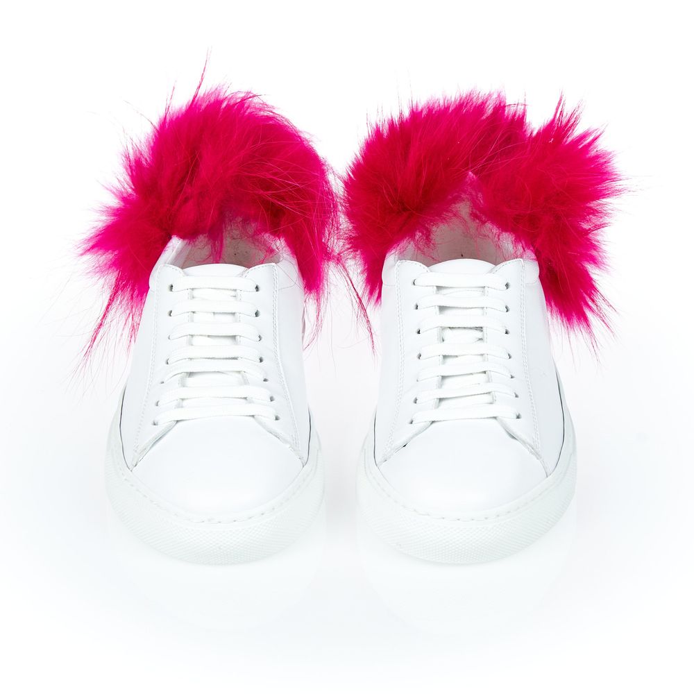 Mr&Mrs Italy White Lamb Leather Women Sneaker | Regal Royce