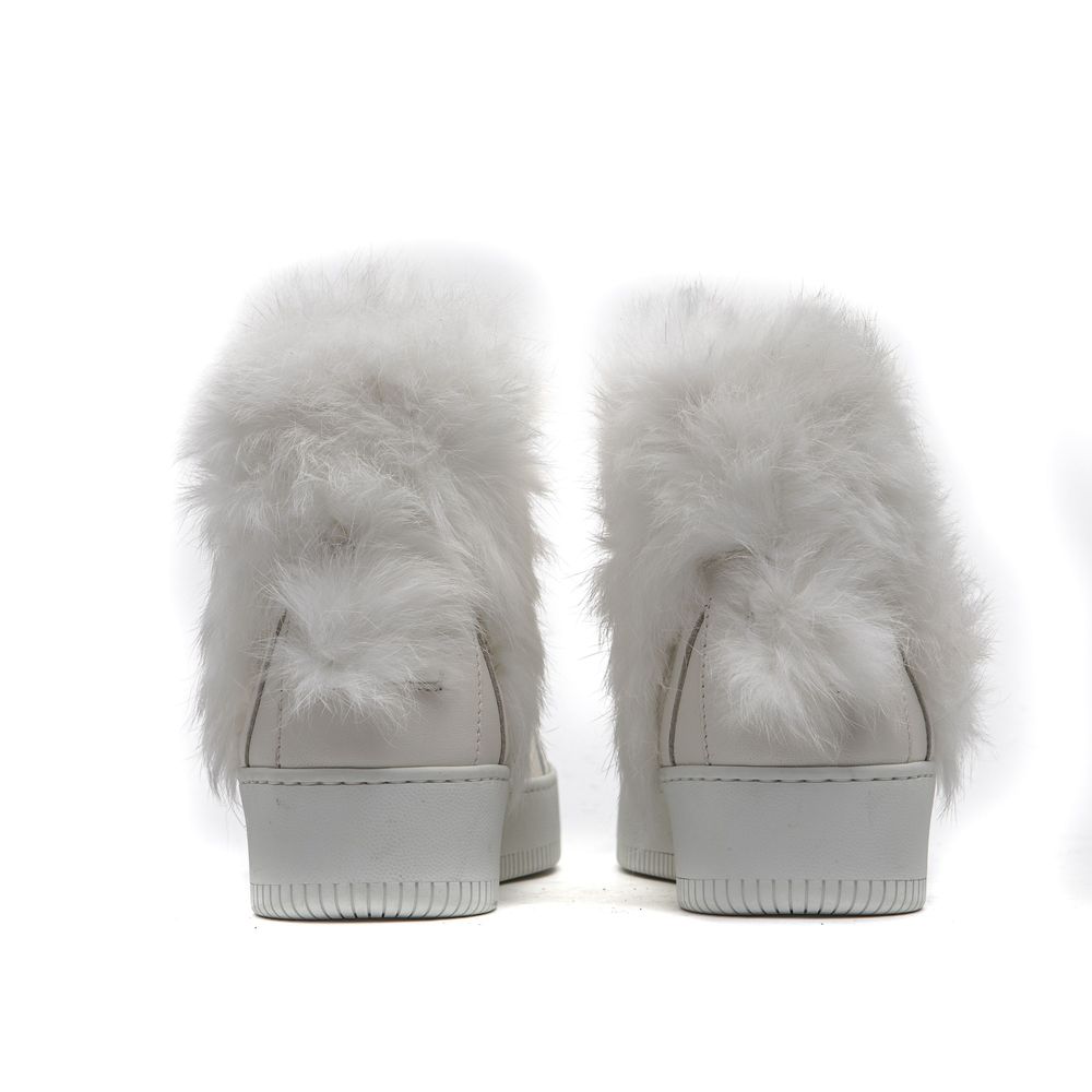 Mr&Mrs Italy White Cotton Women Sneaker | Regal Royce