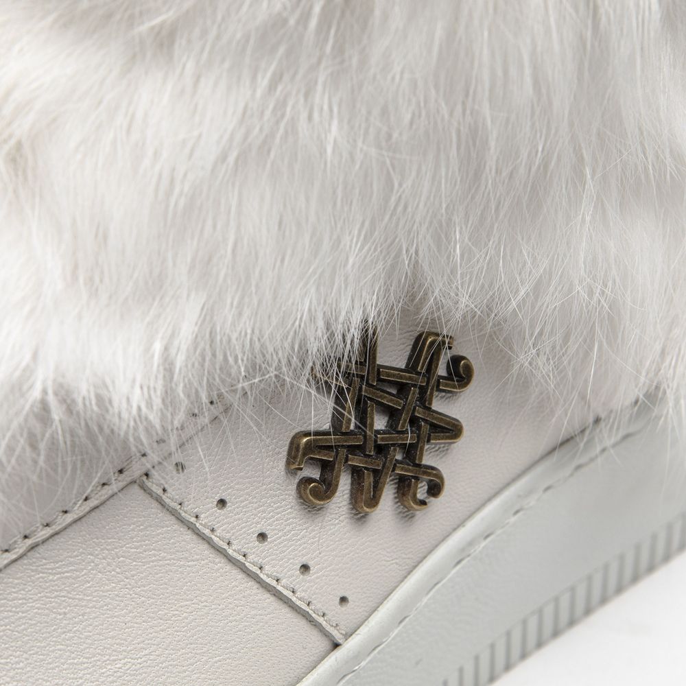 Mr&Mrs Italy White Cotton Women Sneaker | Regal Royce