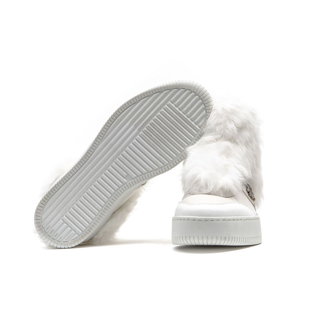 Mr&Mrs Italy White Cotton Women Sneaker | Regal Royce