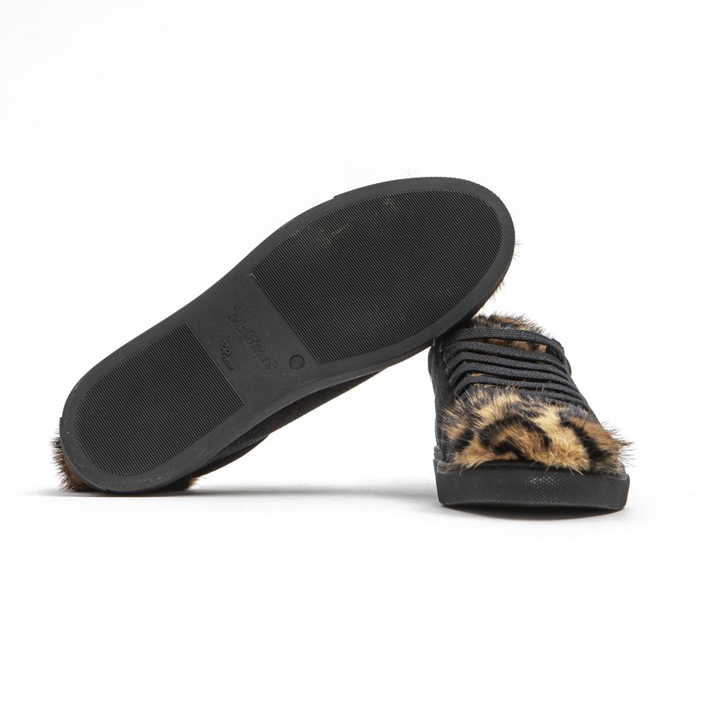 Mr&Mrs Italy Black Leather Women Sneaker | Regal Royce