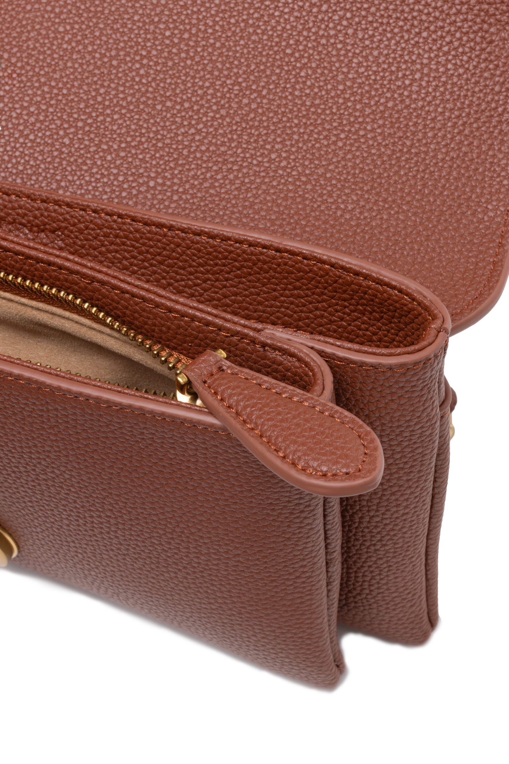 PINKO Brown Leather Love Boucle Riga Shoulder Bag | Regal Royce