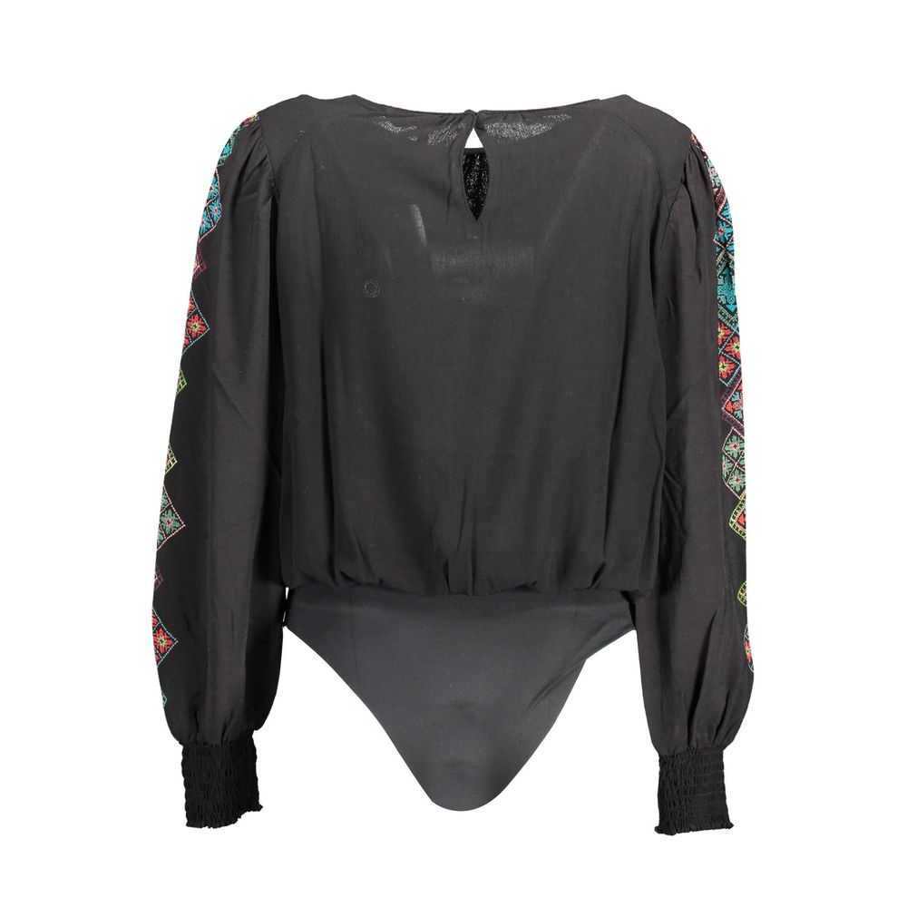 Desigual Black Viscosa Women Bodysuit | Regal Royce
