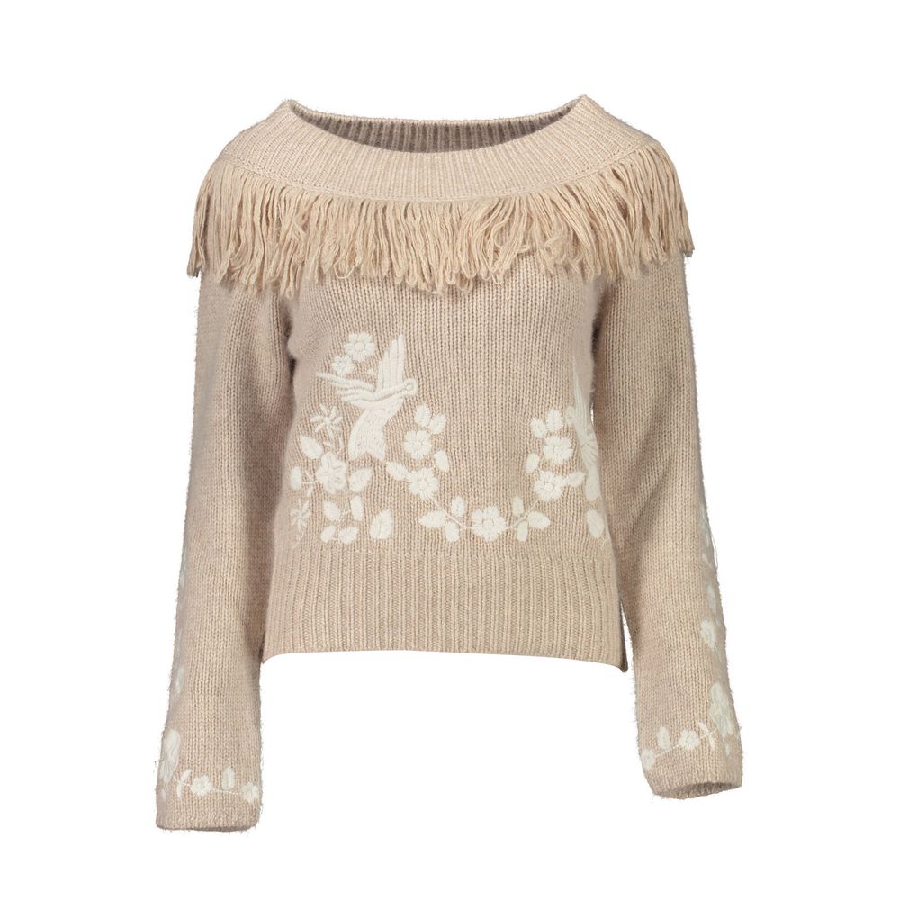 Blugirl Beige Viscose Women's Sweater | Regal Royce