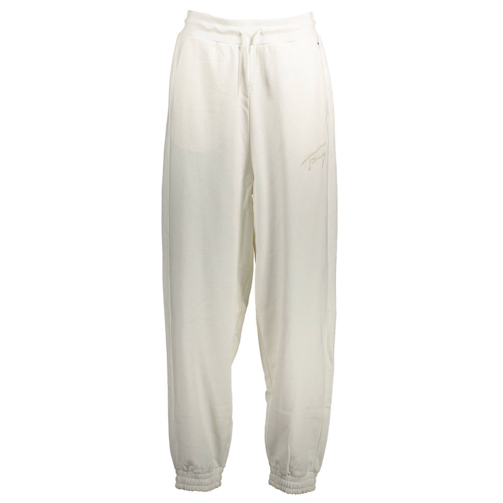 Tommy Hilfiger White Cotton Women's Sweatpant | Regal Royce