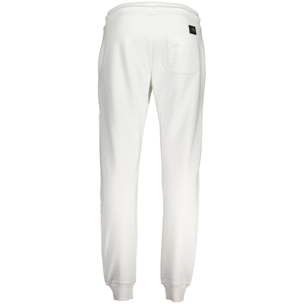 Cavalli Class Bianco Cotton Men's Sweatpant | Regal Royce