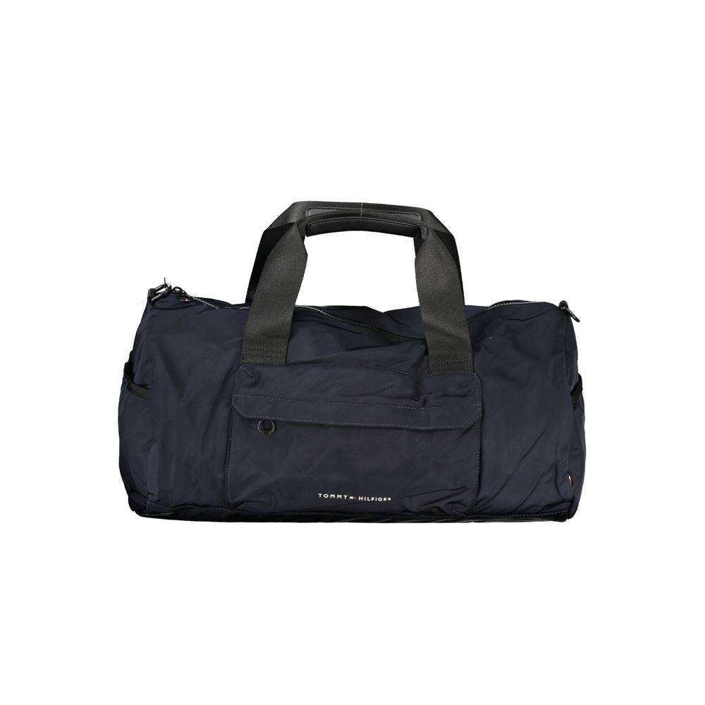 Tommy Hilfiger Blue Polyester Men's Bag with Adjustable Shoulder Strap | Regal Royce