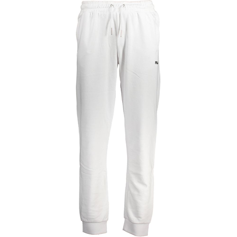 Fila White Cotton Men's Sweatpants | Regal Royce