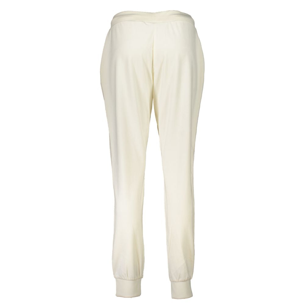 Guess Jeans White Polyester Women's Track Pant | Regal Royce
