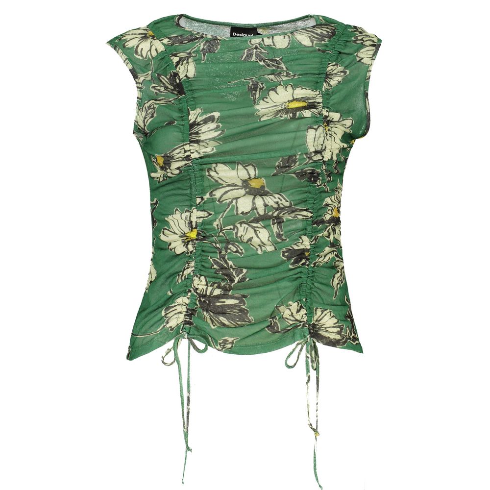 Desigual Green Polyester Tank Top