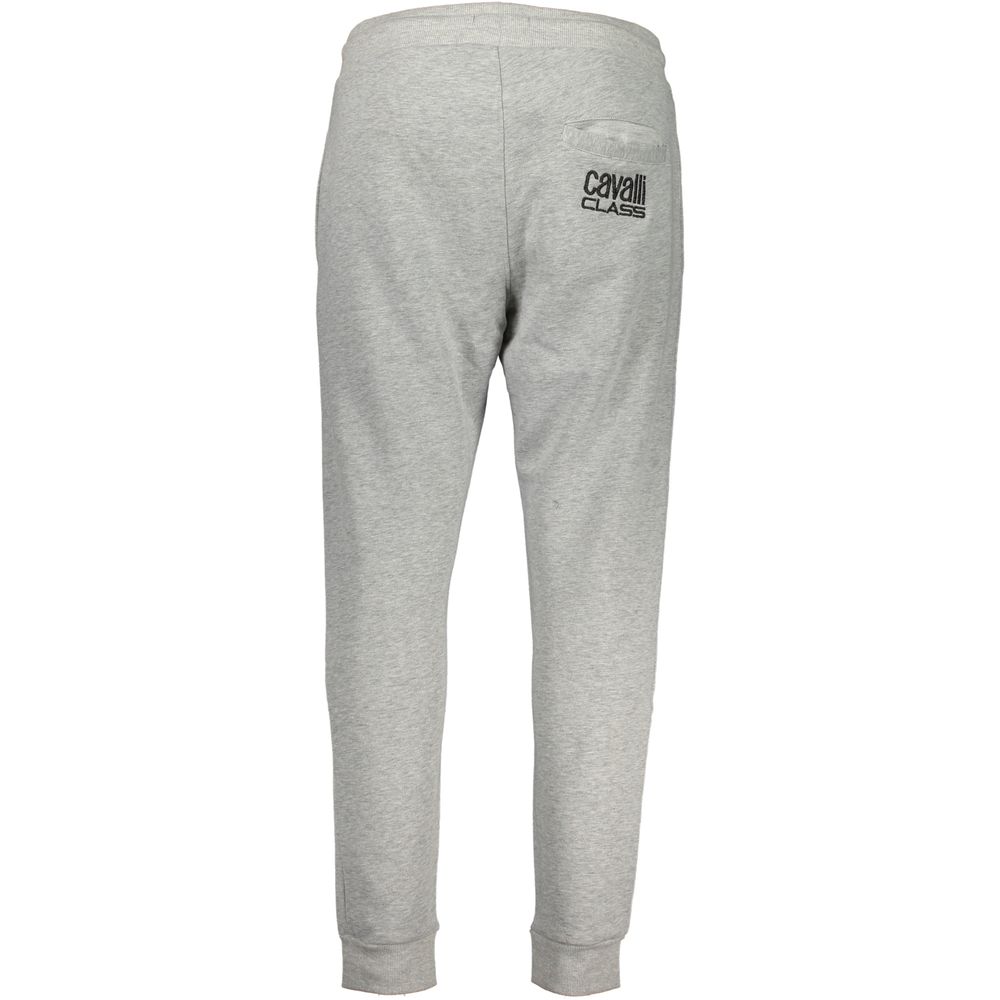 Cavalli Class Gray Cotton Pant | Regal Royce