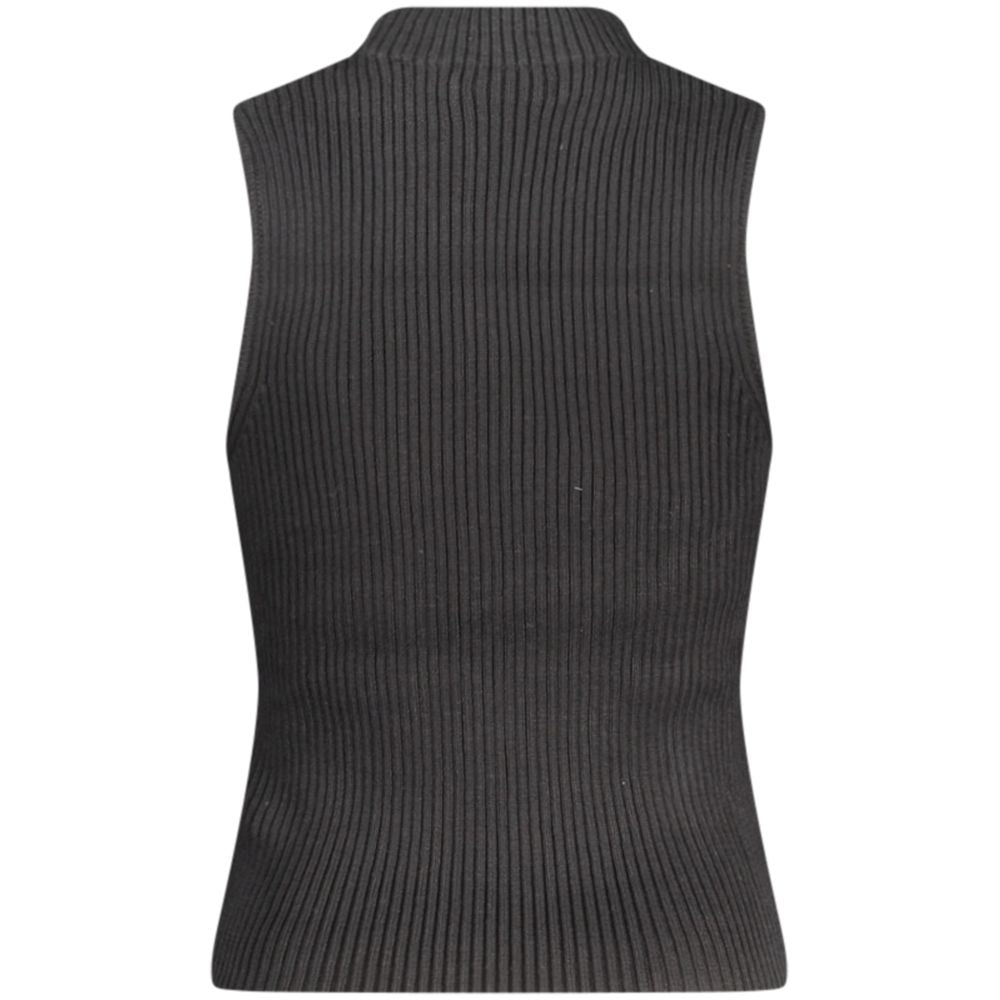 Guess Jeans Black Cotton Women Tank Top | Regal Royce