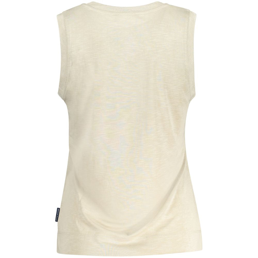 North Sails Beige Modal Women Tank Top | Regal Royce