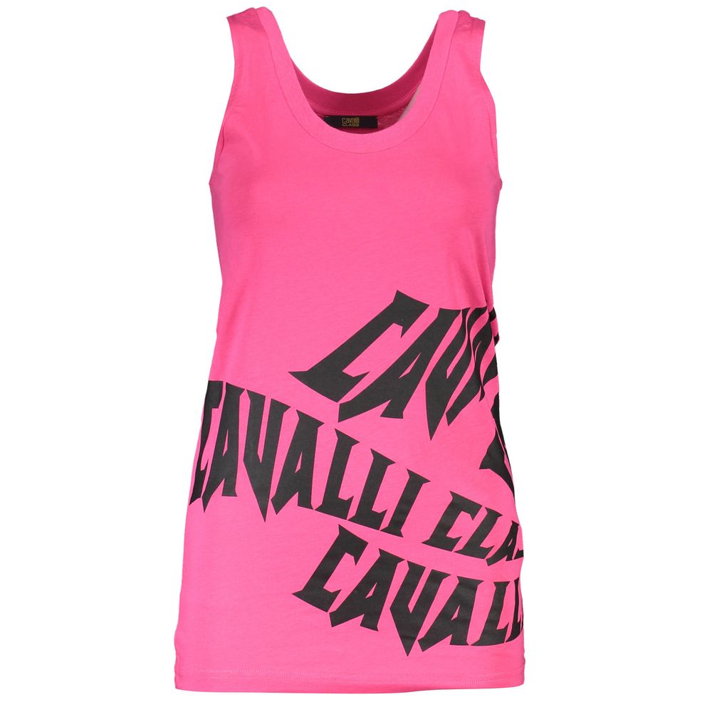 Cavalli Class Rosa Cotton Woman Tank Top | Regal Royce