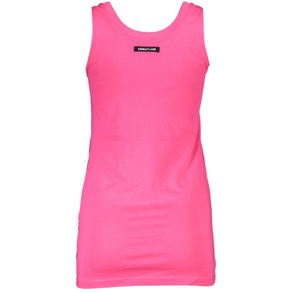 Cavalli Class Rosa Cotton Woman Tank Top | Regal Royce