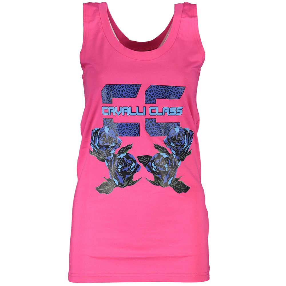 Cavalli Class Rosa Cotton Women Tank Top | Regal Royce