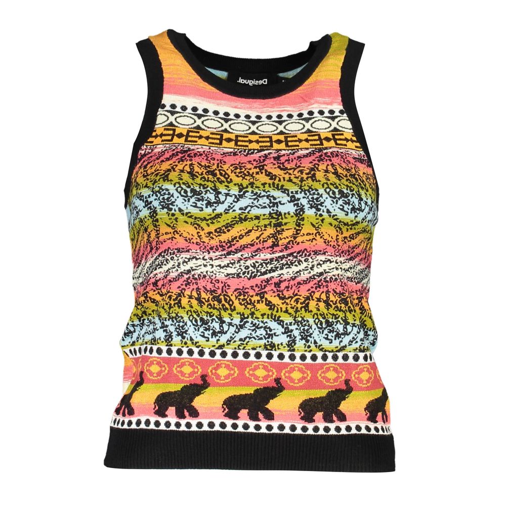 Desigual Black Viscose Women's Tank Top | Regal Royce